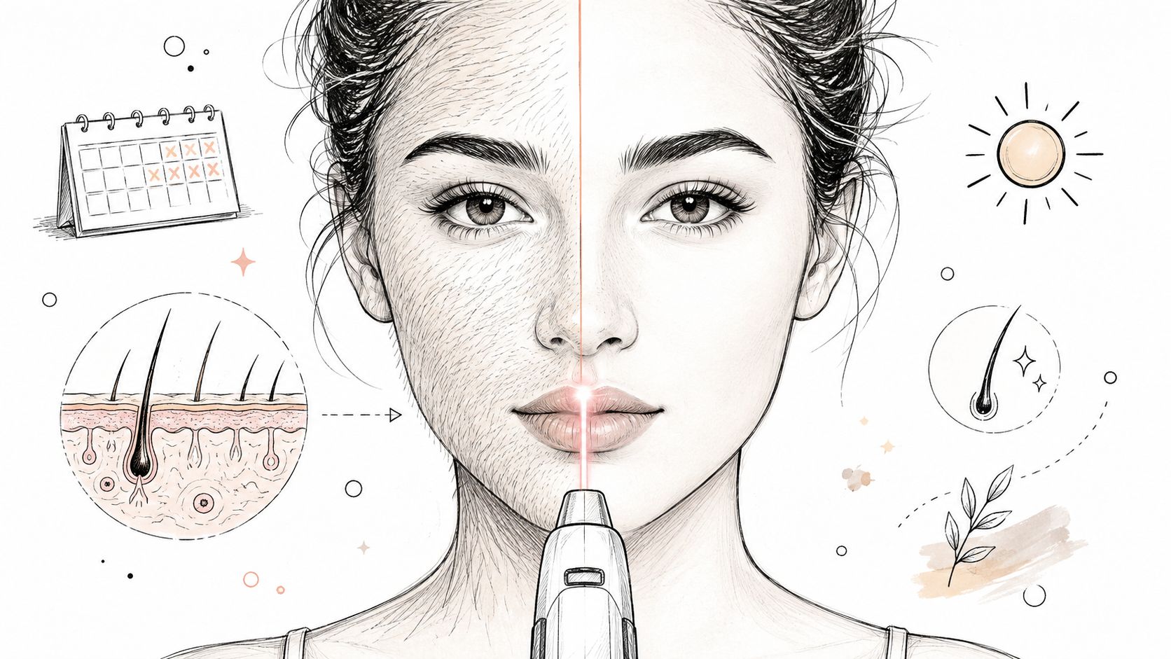 Laser Hair Removal on Face Before and After: What to Expect